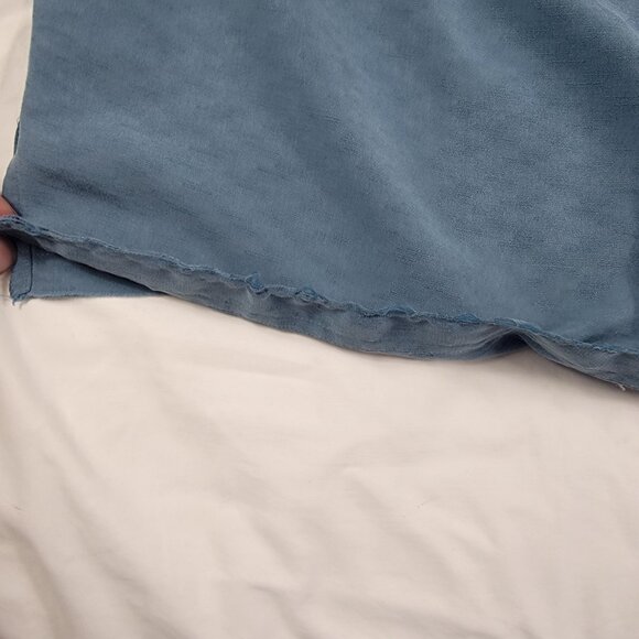 REI Mens XL Blue Short Sleeve Button Up Shirt Casual Camping Outdoor Summer - Picture 8 of 13